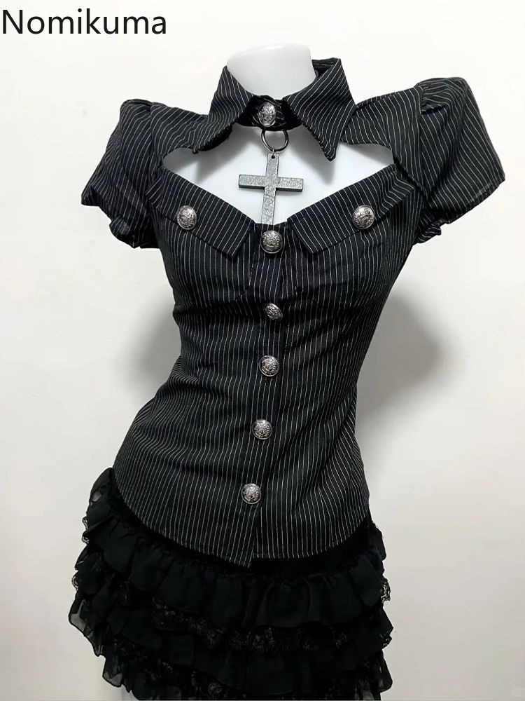 Summer Goth Clothing - Goth Two Piece Sets Women's Clothing