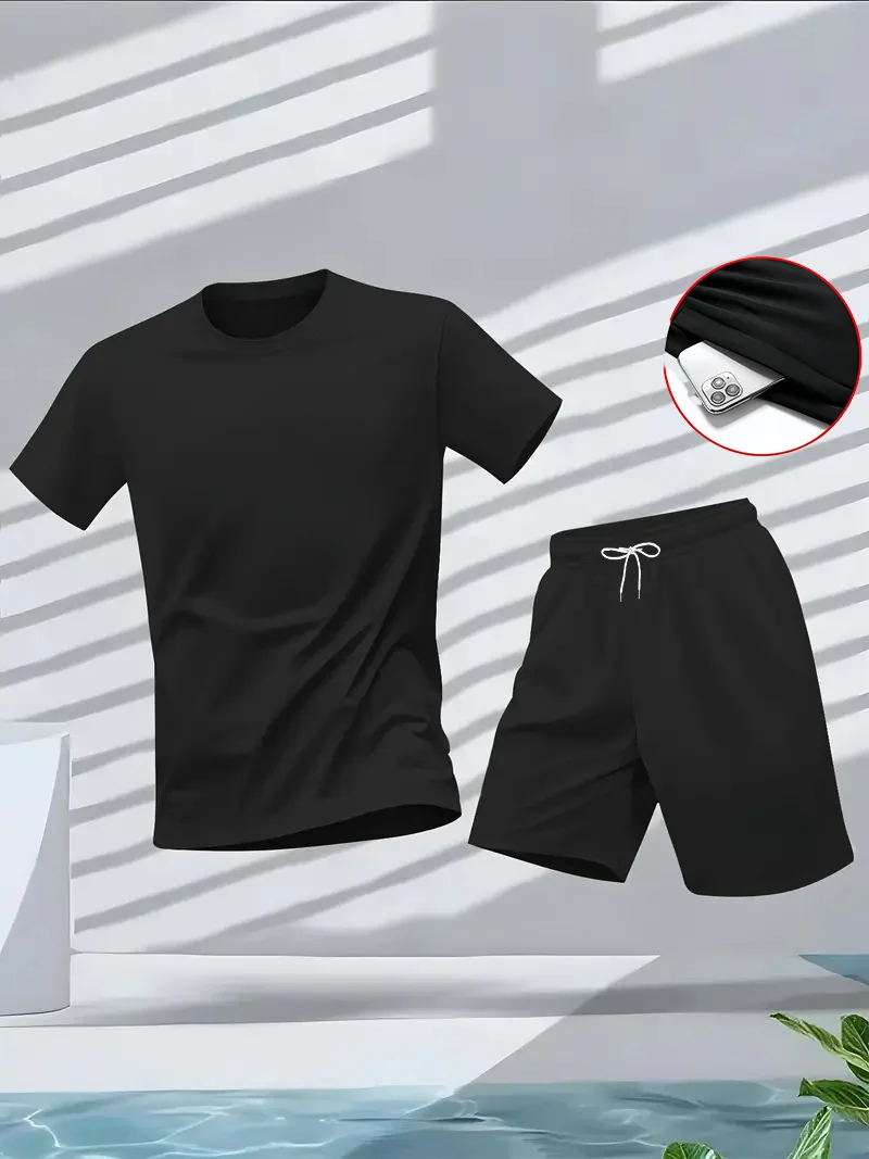 Summer Clothing Men Fashion - Men's Suit 2pcs Set Fashion Leisure