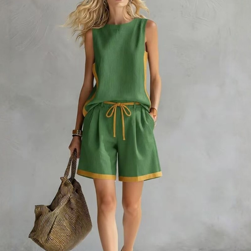 Summer Clothing Girl - 2026 Summer New Sleeveless Vest Shorts