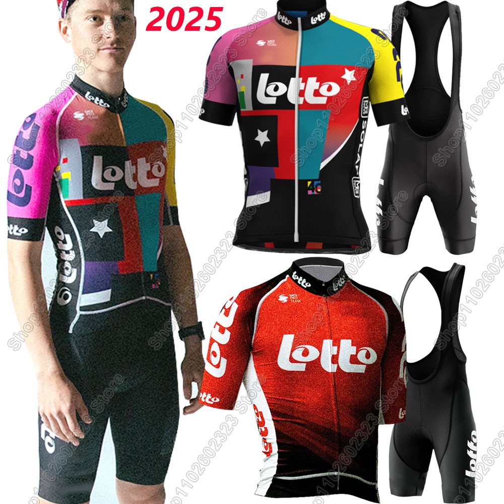 Summer Clothing Men Sale - Lotto team 2025 cycling jersey set