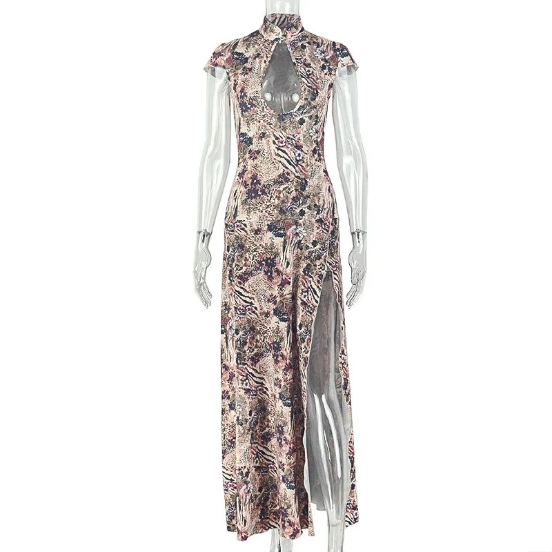 Summer Clothing Trends For Women 2026 - Sexy Side Split Trend Mid-Calf Dress