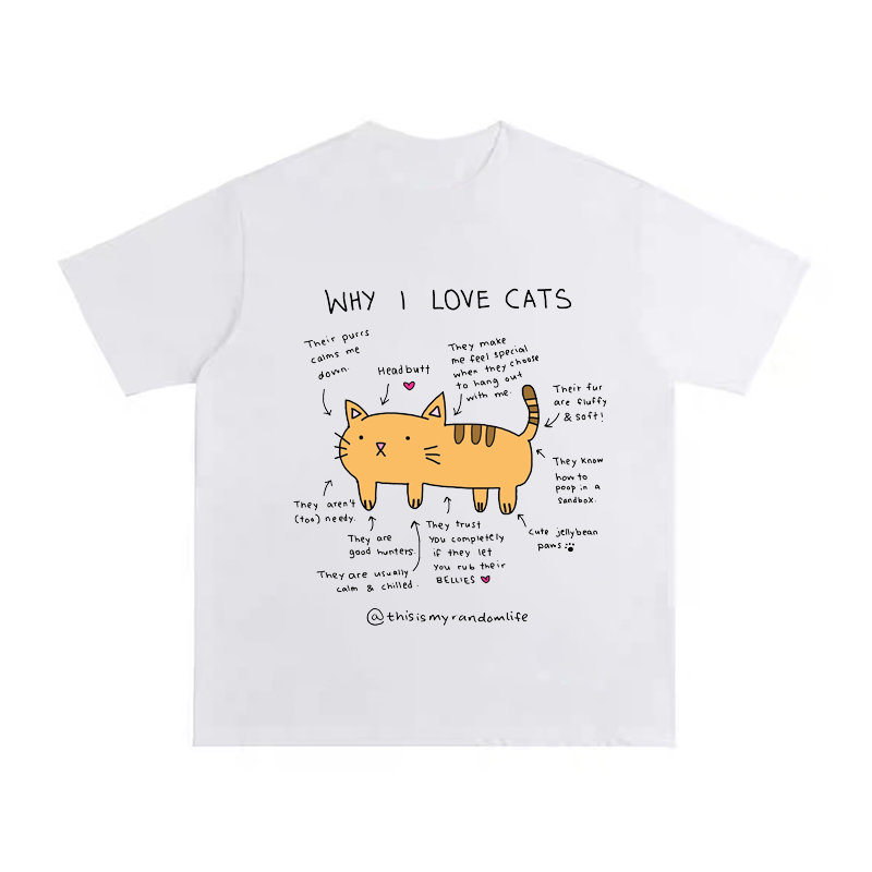 Summer Clothing Pictures - Yellow Cat Analysis Picture Printed T-shirt