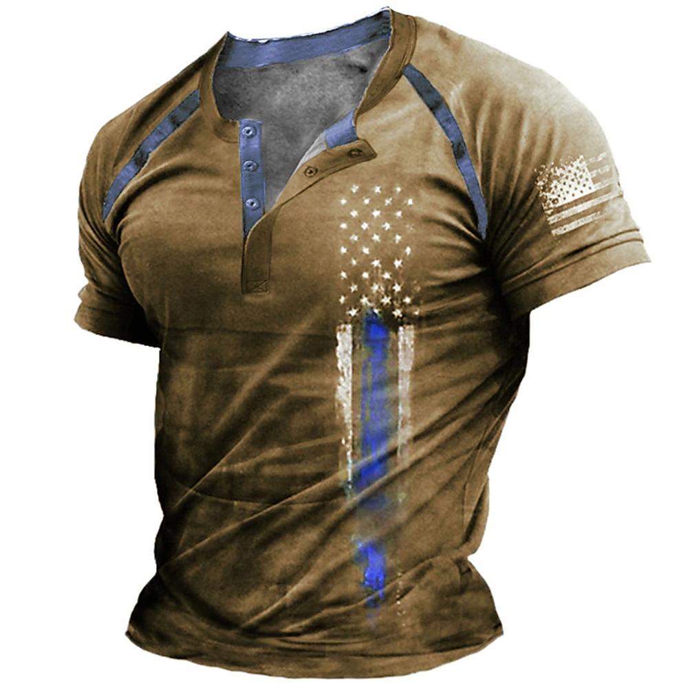 Summer Clothing Men Fashion - Funny 3D American Flag Print Men's