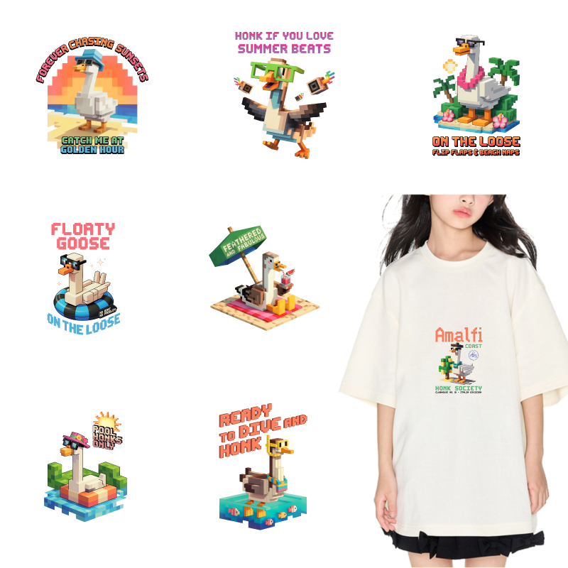 Summer Clothing Vibes - 2PCS Amalfi Duck Summer Vibes iron