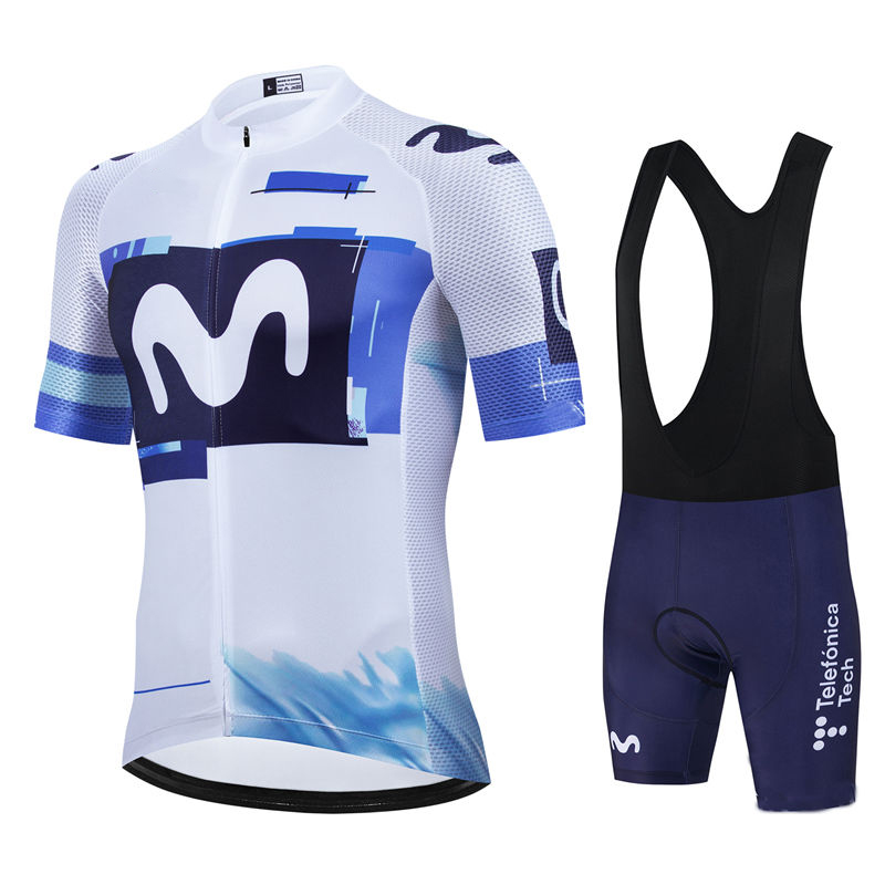 Summer Clothing Men Sale - Movistar Pro Team Summer Cycling Jersey