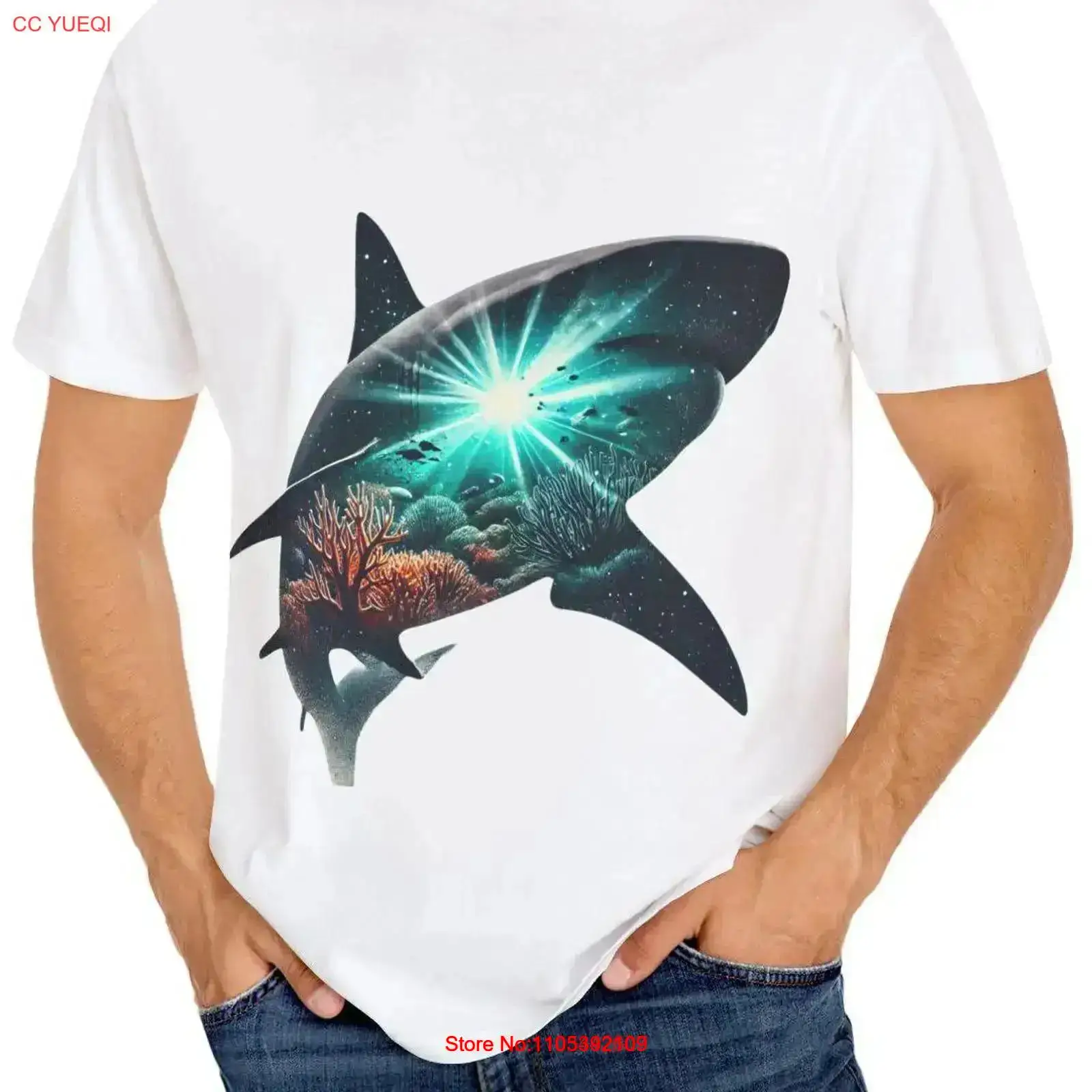 Summer Clothing Vibes - Ocean Inspired Garment Dyed T Shirt