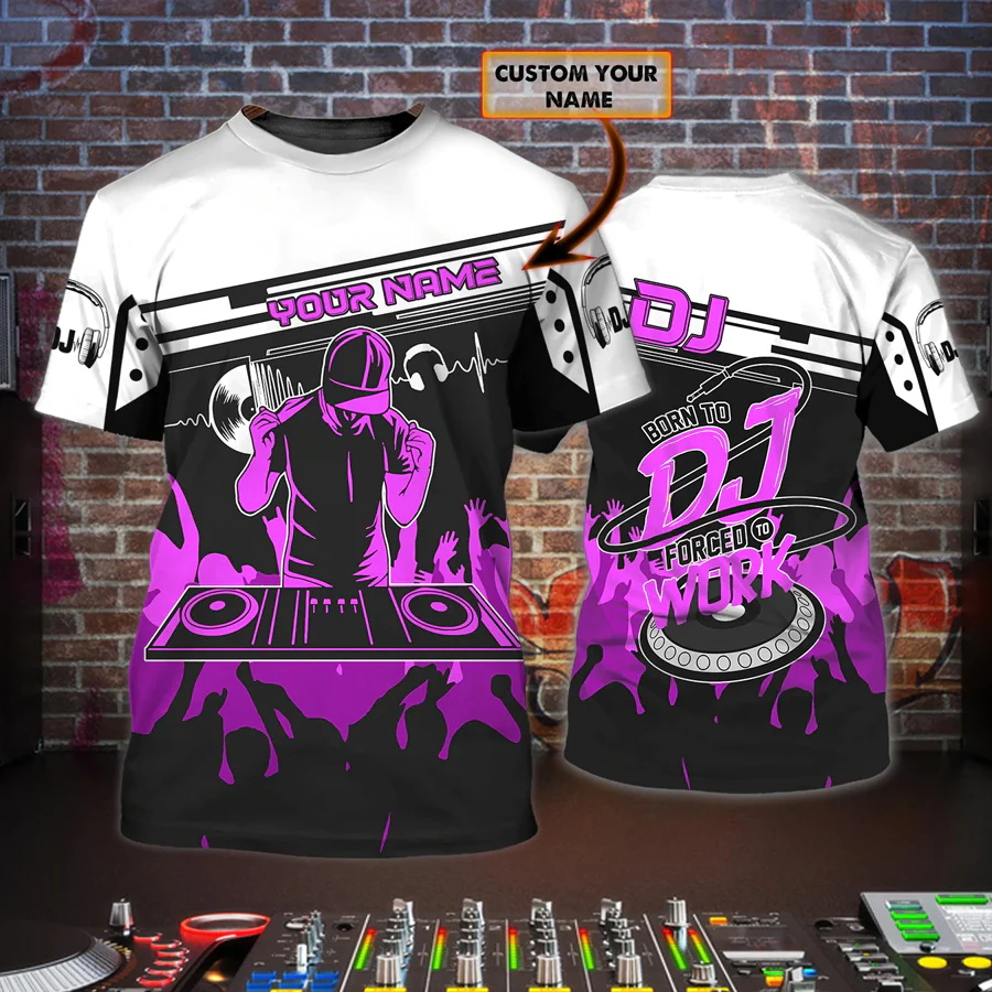 Newest Summer Men's T-shirt DJ - Summer Clothing Name review and price