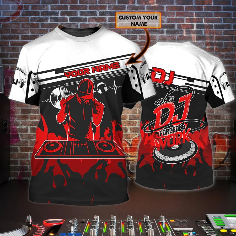 Newest Summer Men's T-shirt DJ - Summer Clothing Name review and price