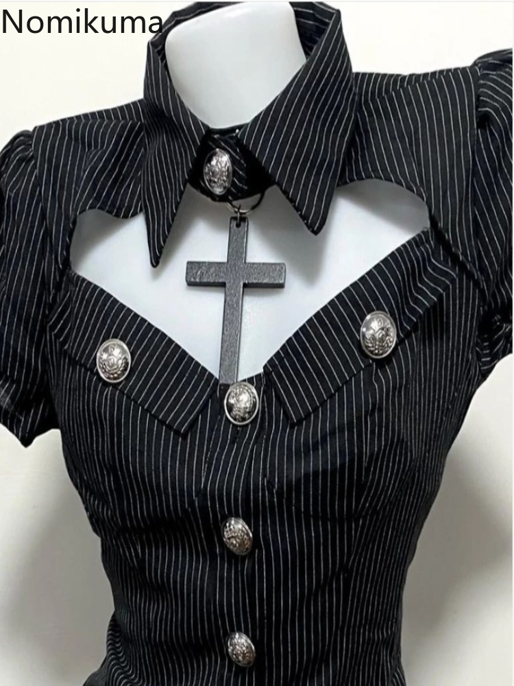 Goth Two Piece Sets Women's Cl - Summer Goth Clothing review and price