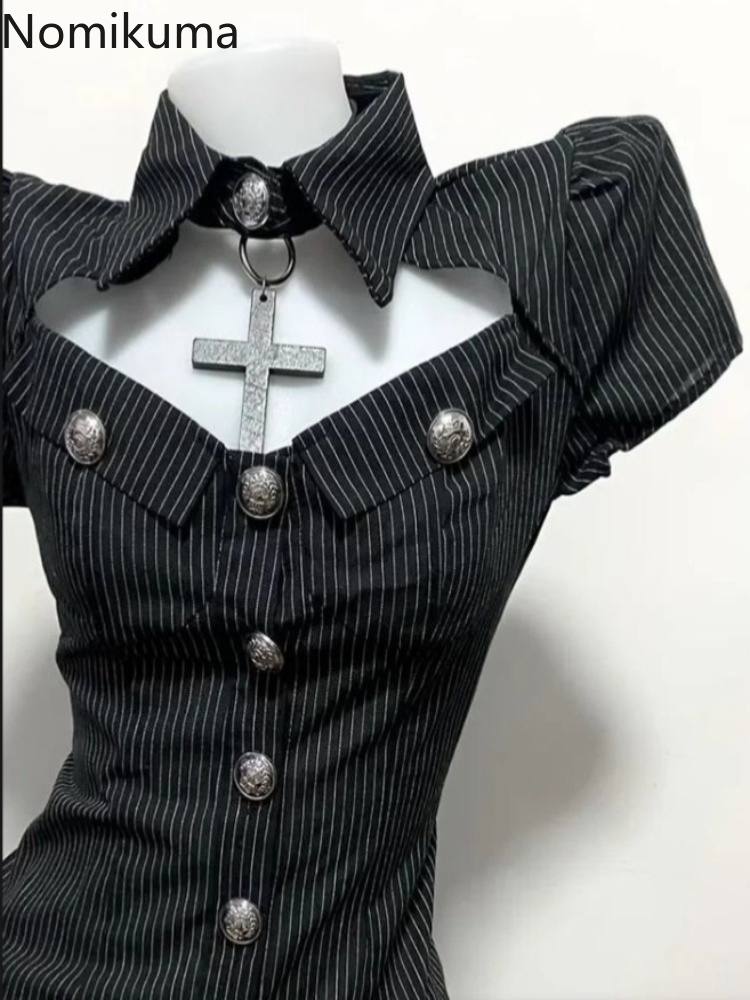 Goth Two Piece Sets Women's Cl - Summer Goth Clothing review and price