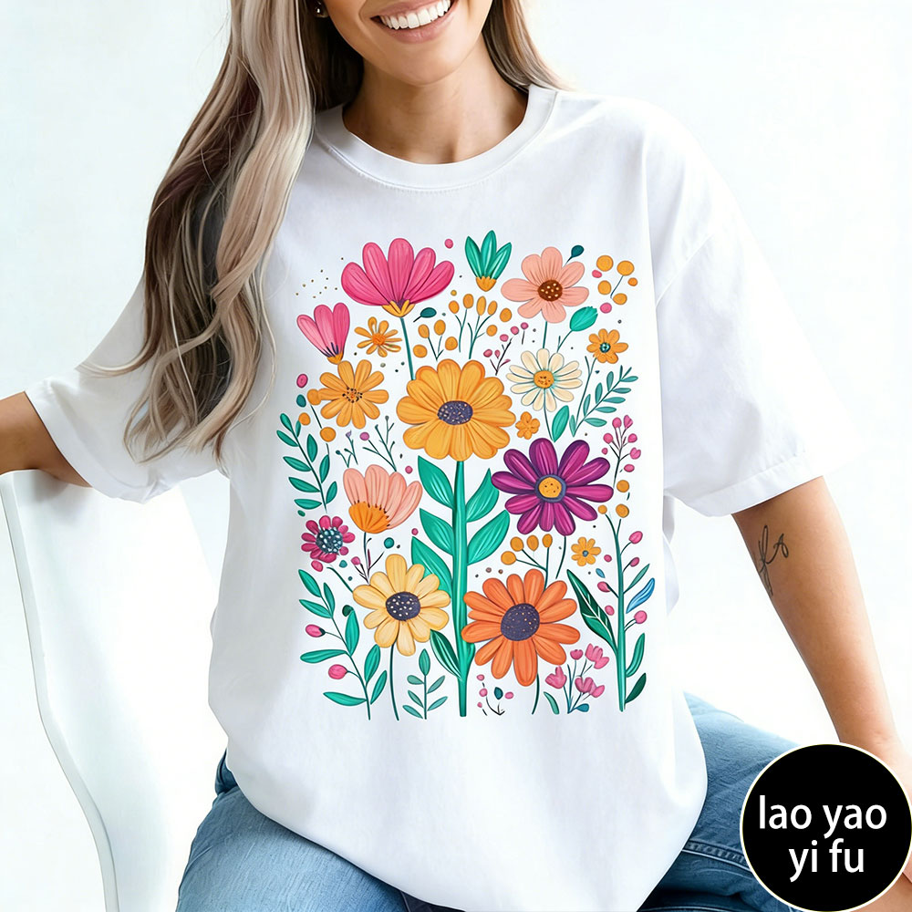 Boho Summer Floral Women TShir - Summer Clothing Vibes review and price