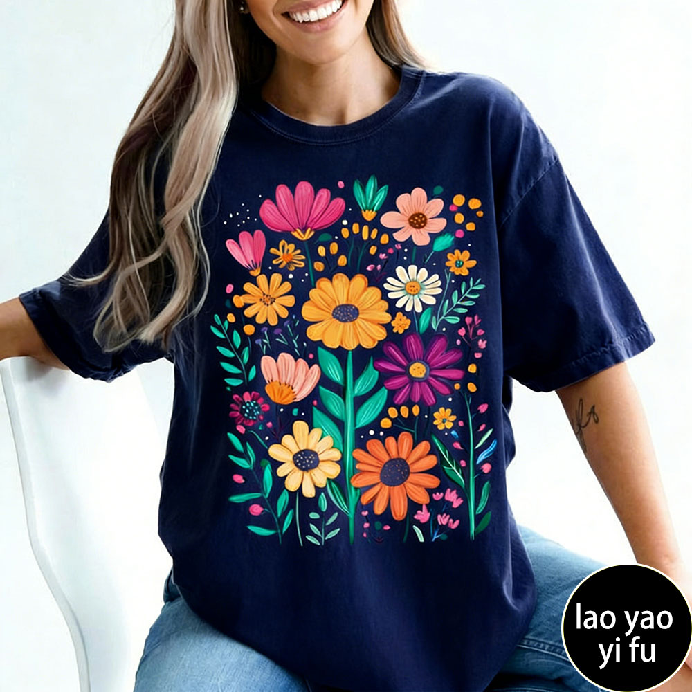Boho Summer Floral Women TShir - Summer Clothing Vibes review and price