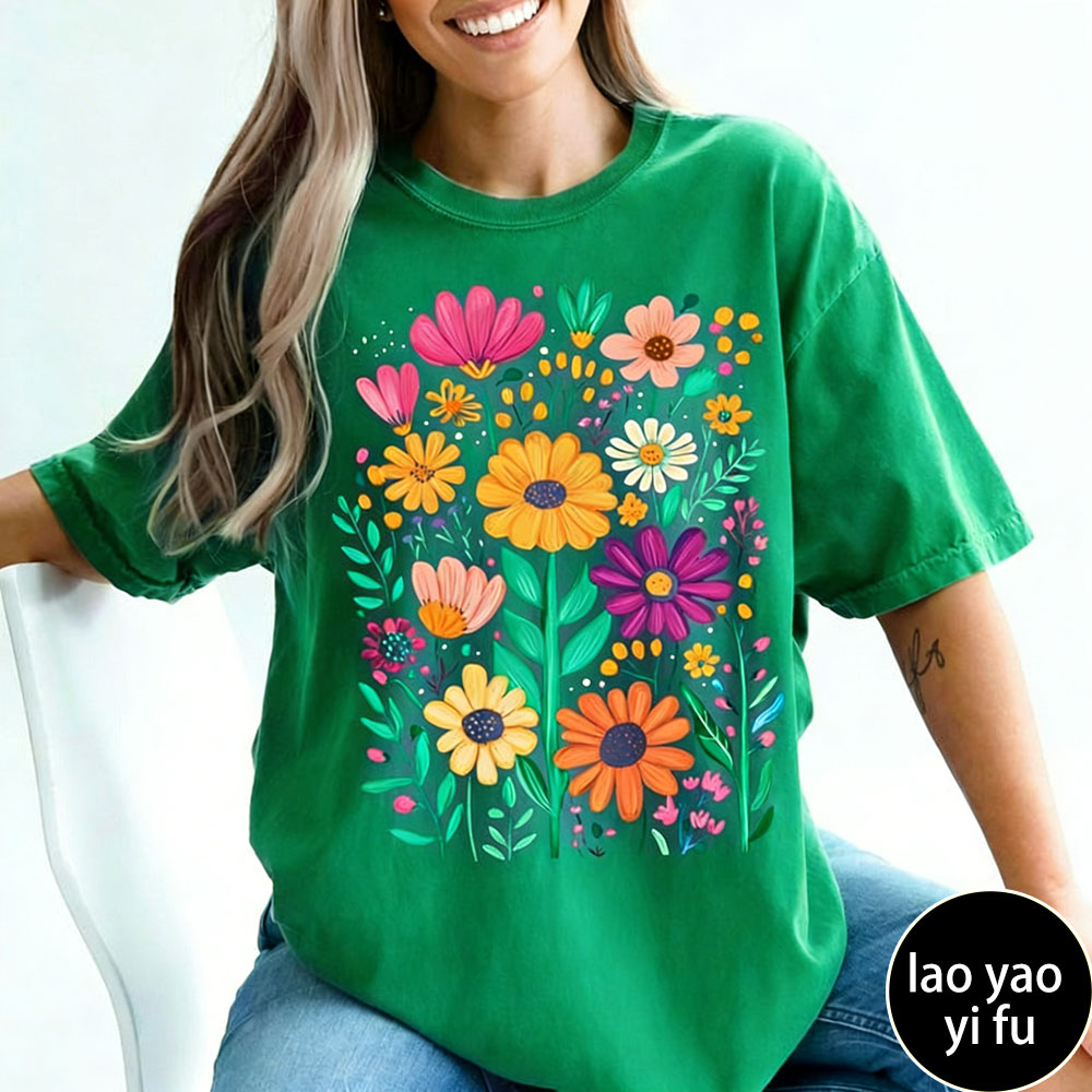 Boho Summer Floral Women TShir - Summer Clothing Vibes review and price
