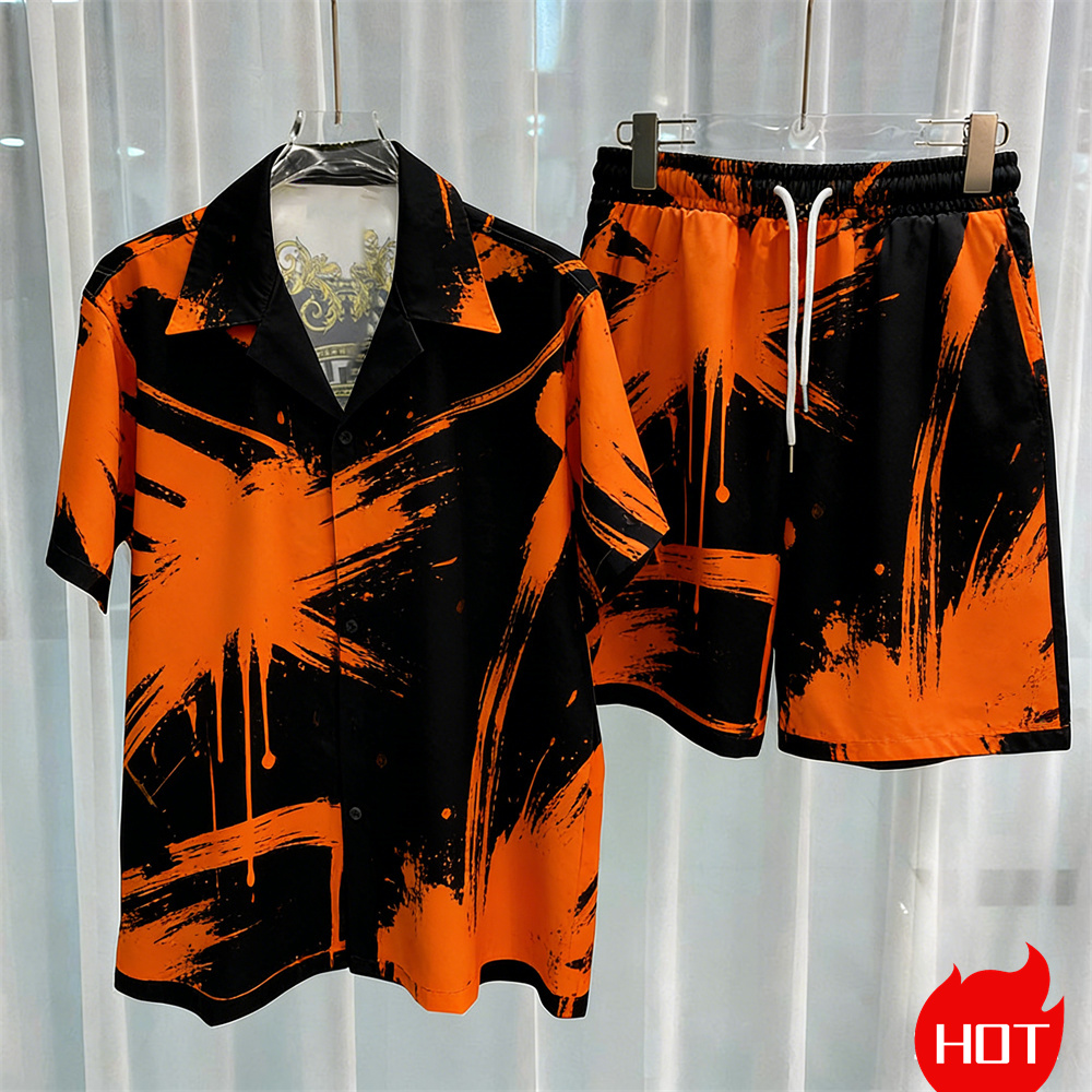 Digital printed men's set fash - Summer Clothing Men Fashion review and price