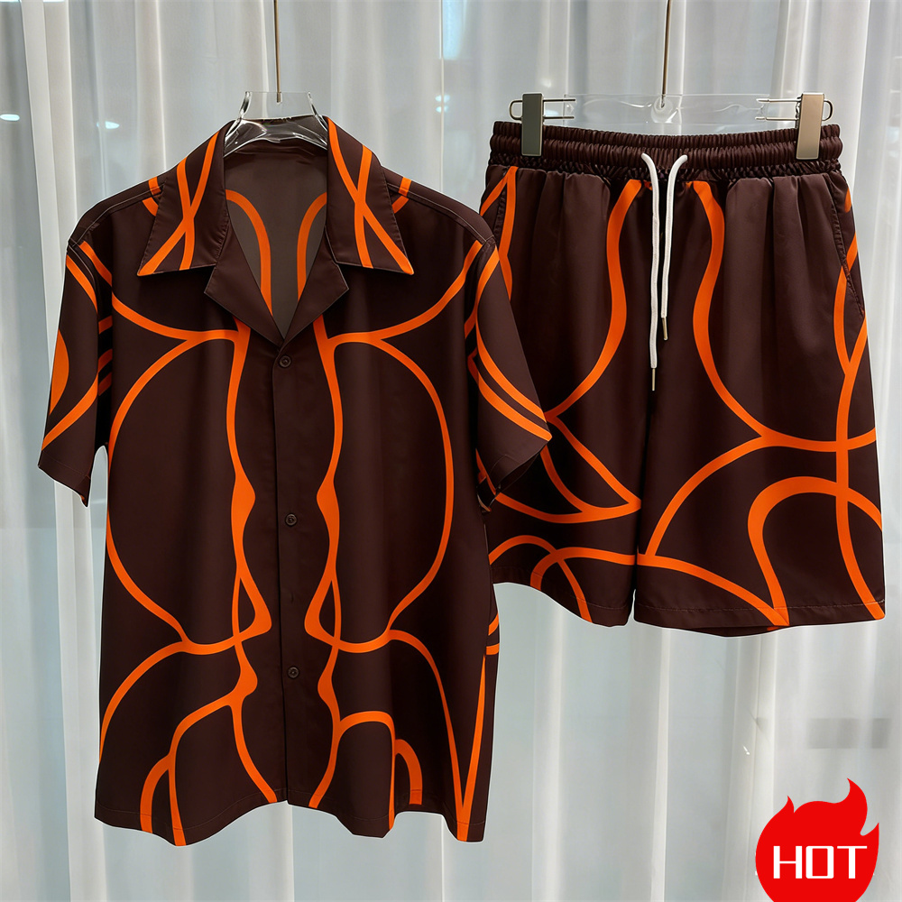 Digital printed men's set fash - Summer Clothing Men Fashion review and price