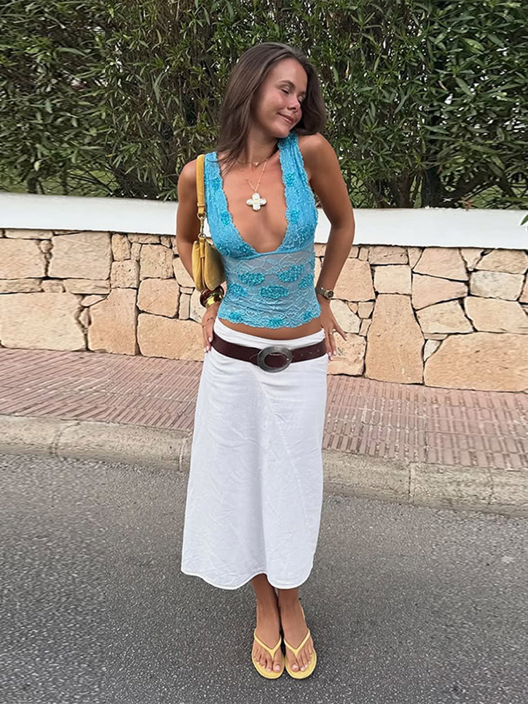 Sexy Sequined Vest Skirts Suit - Summer Clothing Vacation review and price