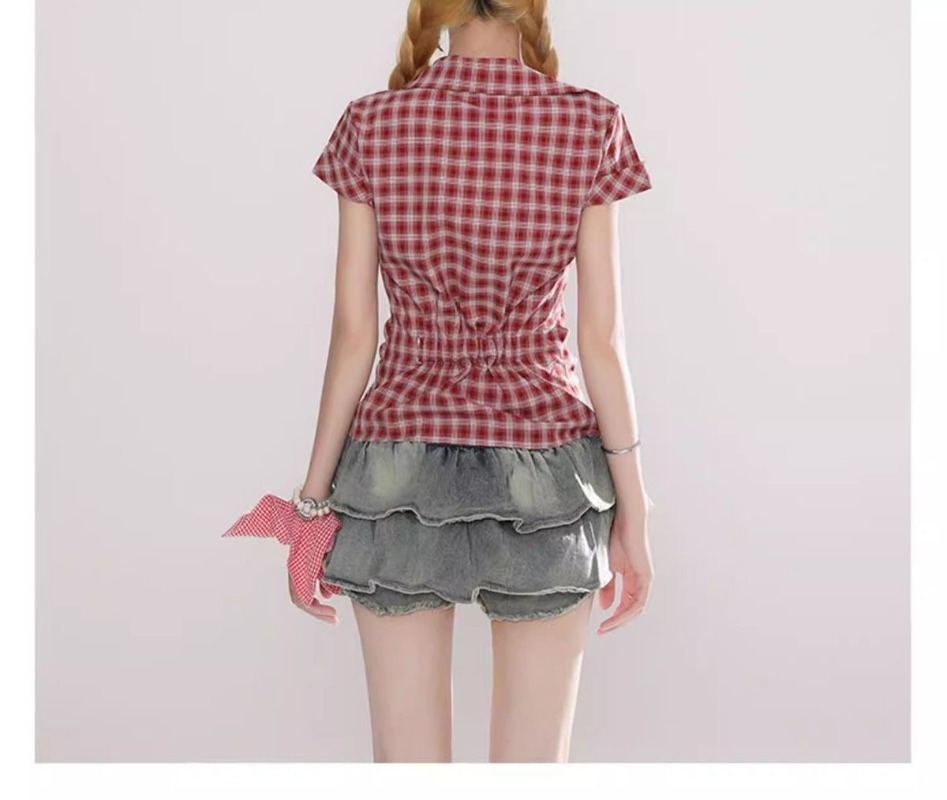 Harajuku Vintage Gothic Plaid  - Summer Goth Clothing review and price