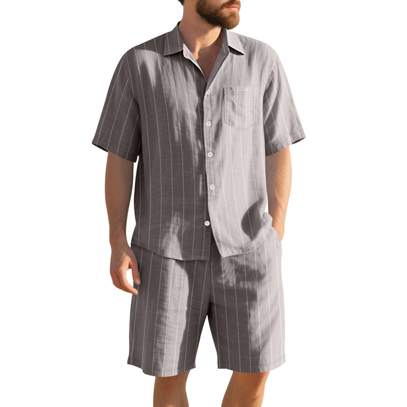 Summer Linen Suit Men's Stripe - Linen Shorts Men review and price