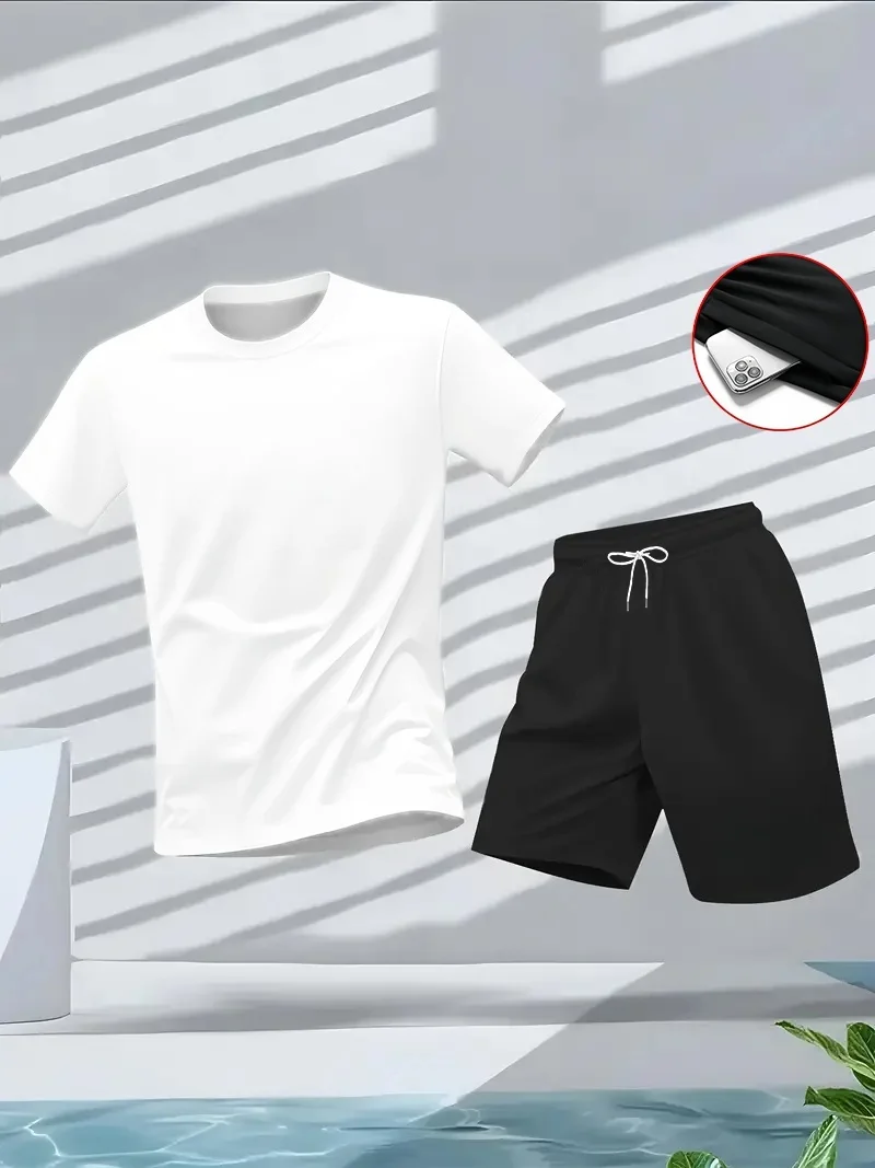 Men's Suit 2pcs Set Fashion Le - Summer Clothing Men Fashion review and price
