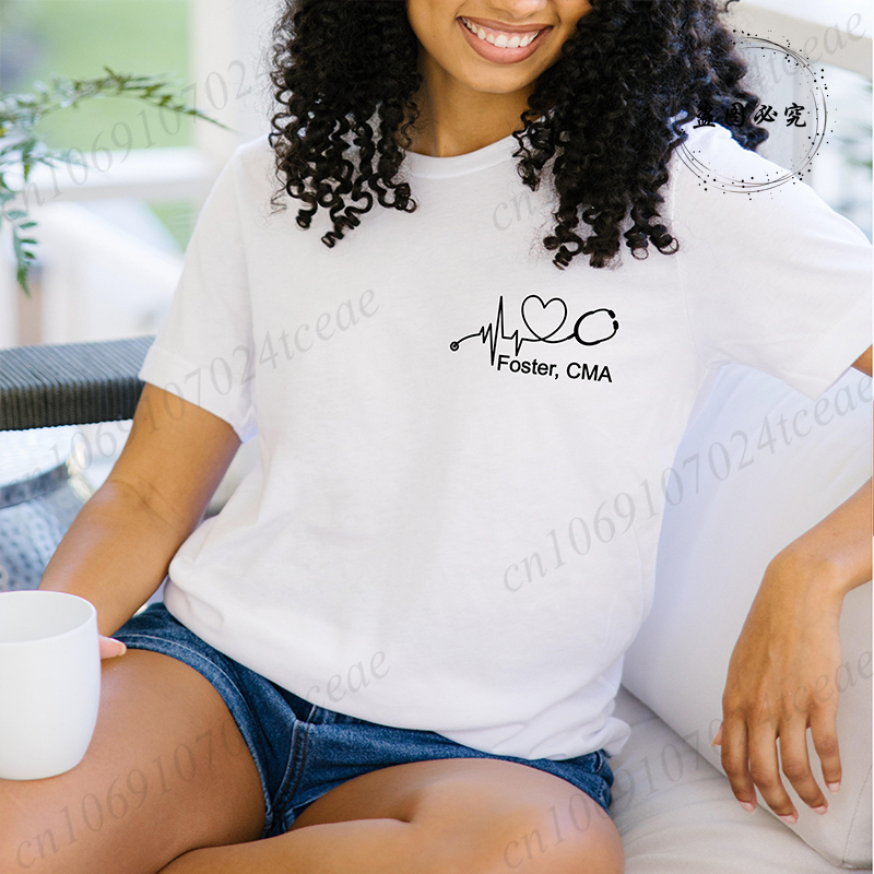 Custom Name Nurse Shirt Stetho - Summer Clothing Name review and price