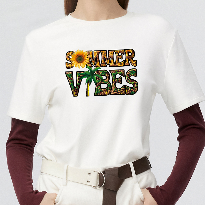 Summer Vibes Iron On Patches H - Summer Clothing Vibes review and price
