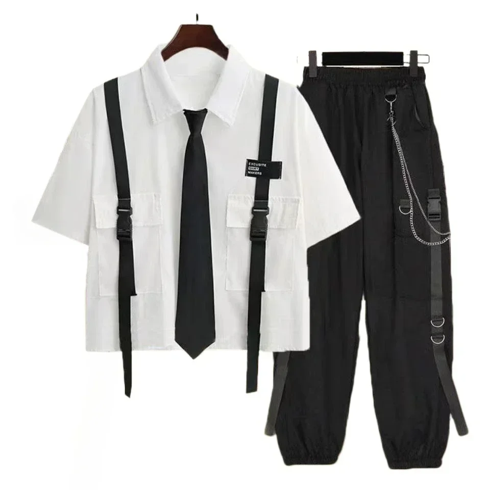 Casual Cargo Pants Suit for Wo - Summer Goth Clothing review and price