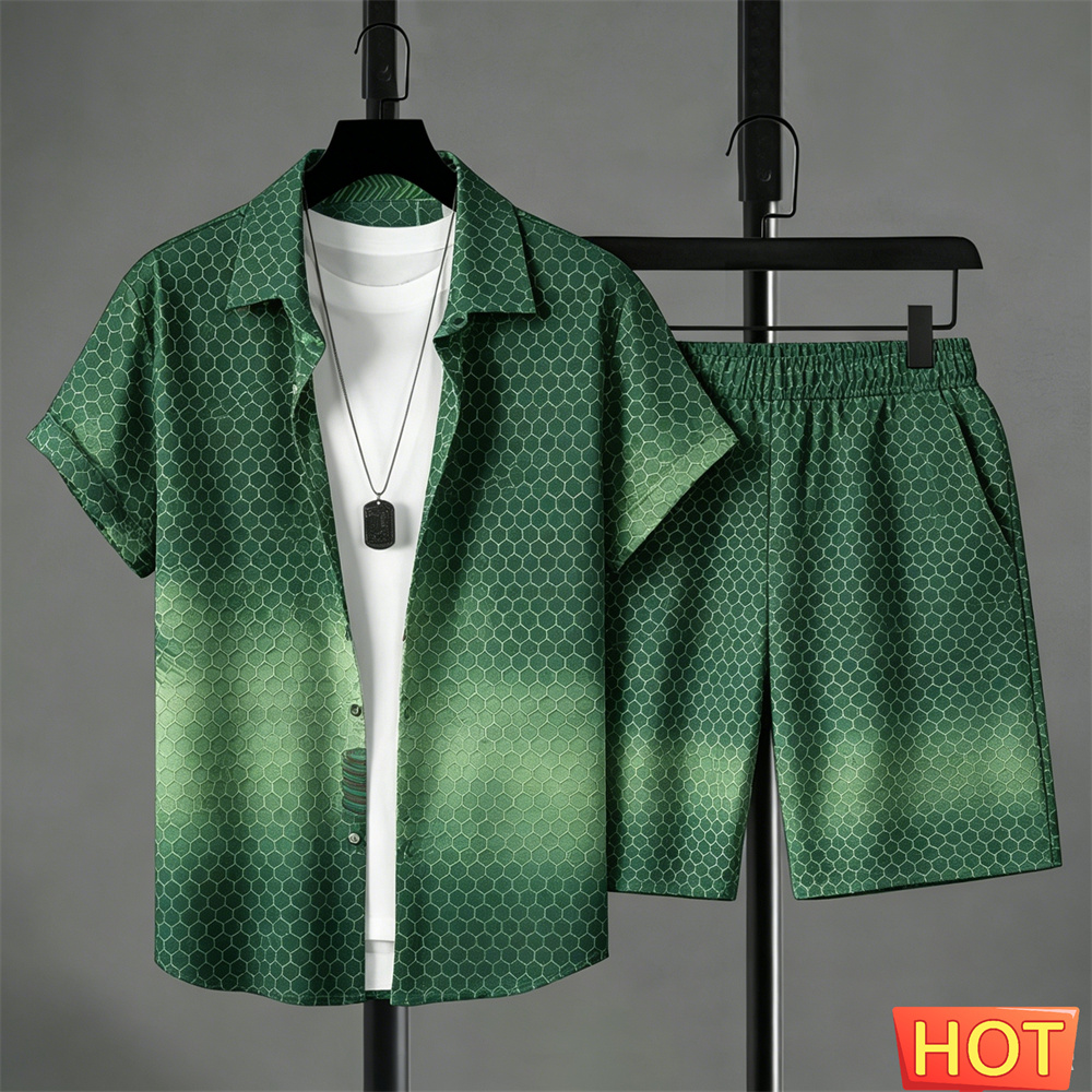 Summer Outfits Man Shirt Set G - Summer Clothing Men Fashion review and price