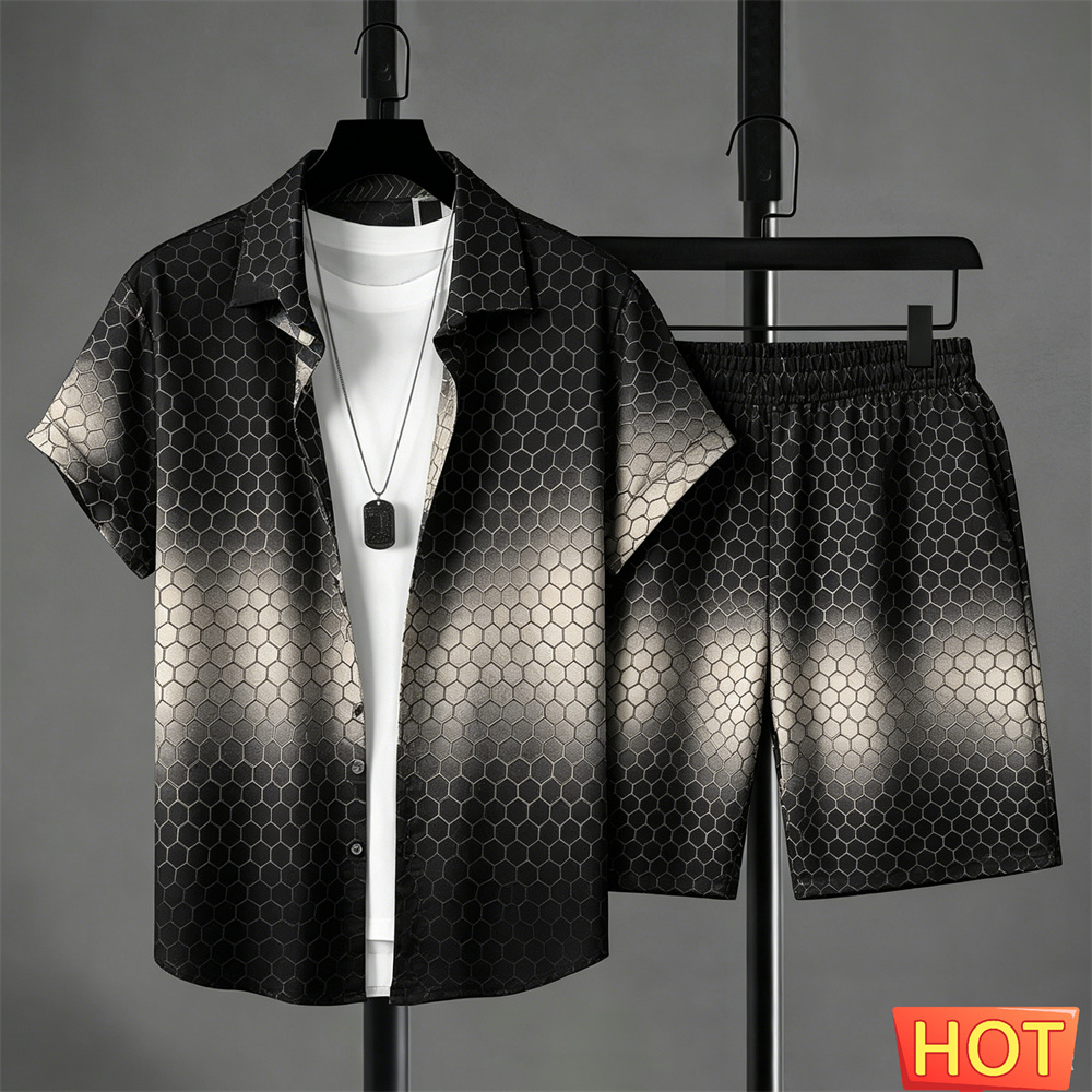 Summer Outfits Man Shirt Set G - Summer Clothing Men Fashion review and price
