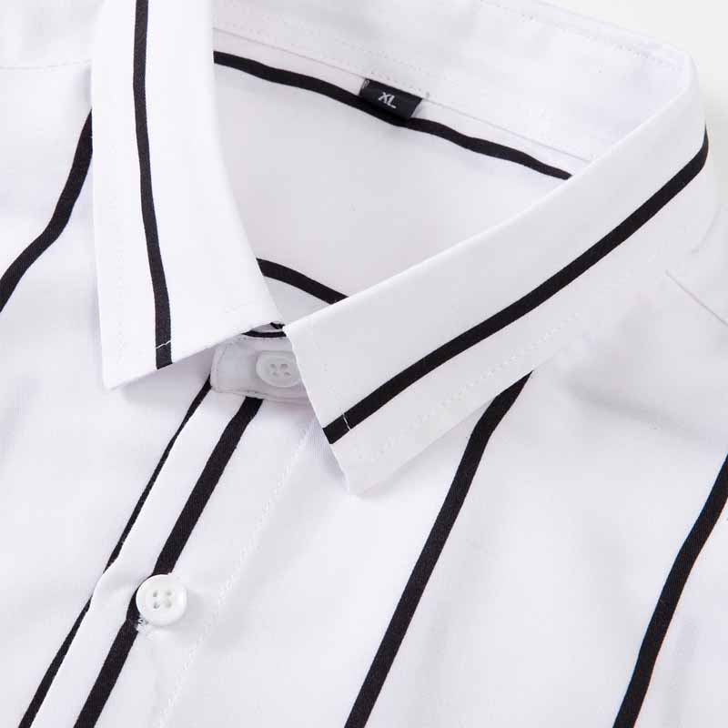 Men's Striped Dress Shirt Long - Summer Clothing Men Fashion review and price