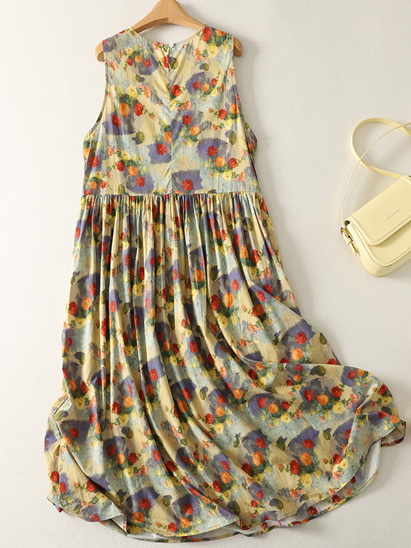 Summer Loose Floral Print Maxi - Summer Clothing Vibes review and price