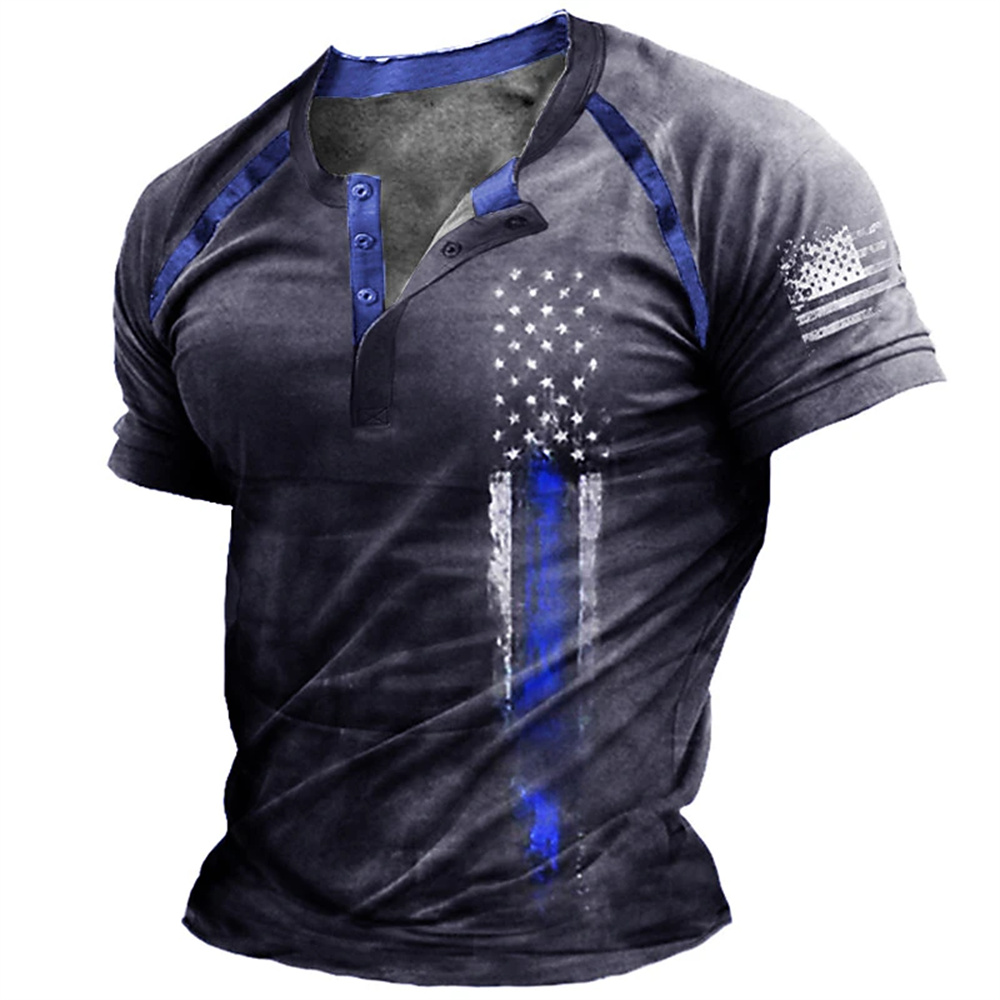 Funny 3D American Flag Print M - Summer Clothing Men Fashion review and price
