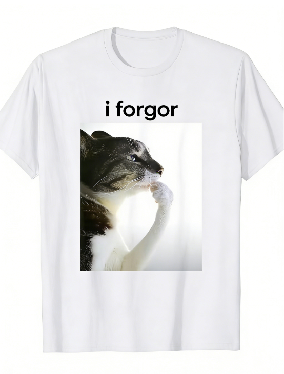 I Forgot The Cat Meme Picture  - Summer Clothing Pictures review and price