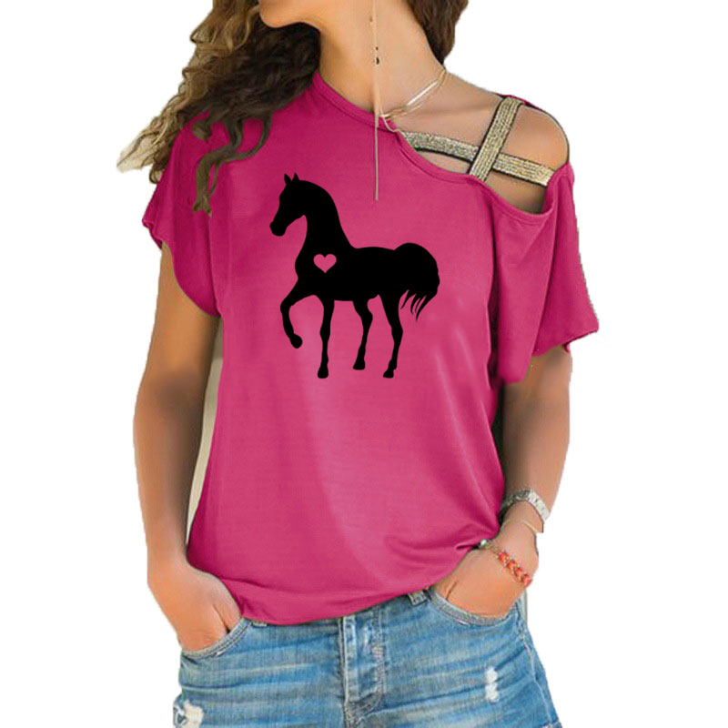Summer New Heart horse tshirt  - Summer Equestrian Clothing review and price