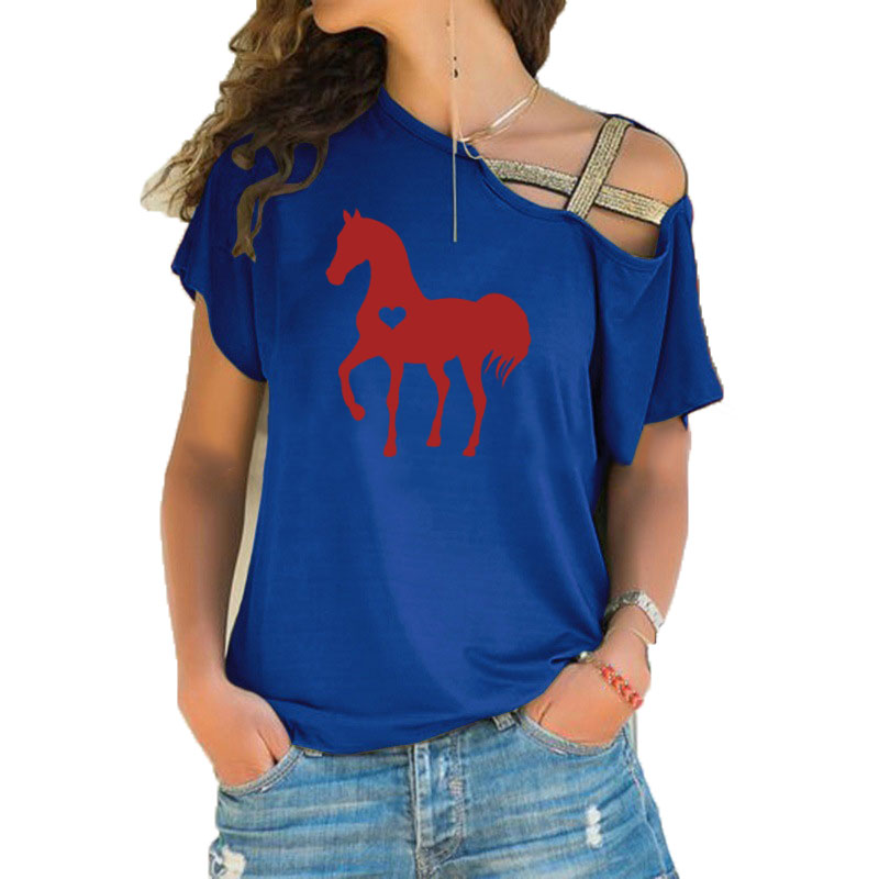 Summer New Heart horse tshirt  - Summer Equestrian Clothing review and price