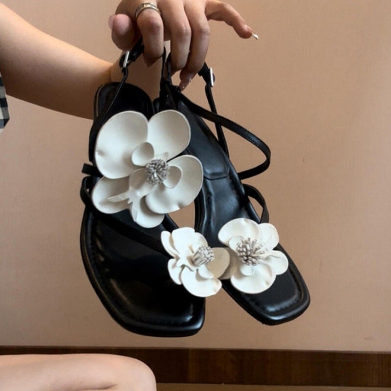 Wonen  Flower Clip Toe High Sa - Summer Clothing Sale review and price