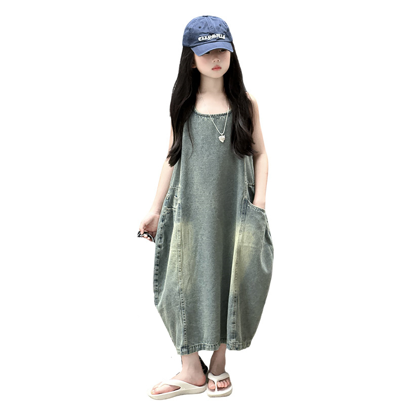 Vintage Blue Children Girls Hi - Summer Clothing Girl review and price