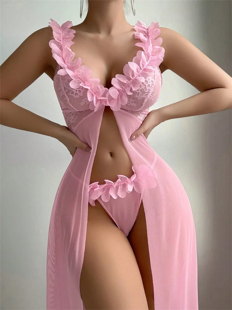 Pink Floral Sexy Nighties Wome - Summer Clothing Sale review and price