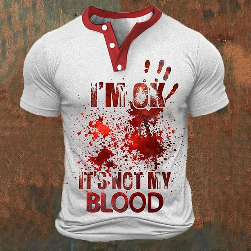 Funny 3D Letter Print Men's He - Summer Clothing Men Fashion review and price