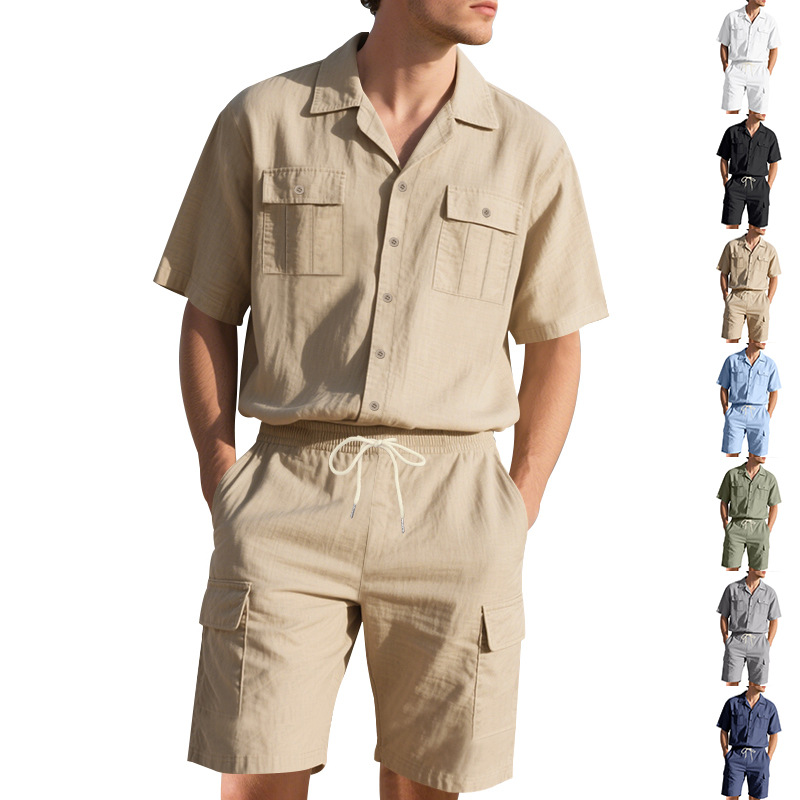 Men's Summer Linen Solid Color - Linen Shorts Men review and price